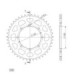 Supersprox Rear Sprocket Alu RAL-413:43 Red