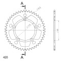 Supersprox Rear Sprocket Alu RAL-4:48 Blue