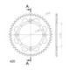 Supersprox Rear Sprocket Alu RAL-455:47 Green