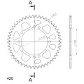 Supersprox Rear Sprocket Alu RAL-457:49 Silver