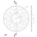 Supersprox Rear Sprocket Alu RAL-478:46 Red