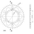 Supersprox Rear Sprocket Alu RAL-479:42 Black