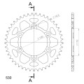 Supersprox Rear Sprocket Alu RAL-479:45 Black