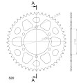 Supersprox Rear Sprocket Alu RAL-486:49 Blue