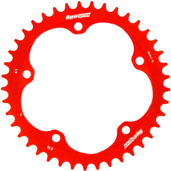 Supersprox Rear Sprocket Alu RAL-614:42 Red