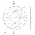 Supersprox Rear Sprocket Alu RAL-703:46 Black