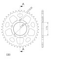 Supersprox Rear Sprocket Alu RAL-7090:41 Black