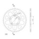 Supersprox Rear Sprocket Alu RAL-7090:44 Black