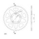 Supersprox Rear Sprocket Alu RAL-7090:47 Black