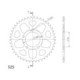 Supersprox Rear Sprocket Alu RAL-7092:45 Black