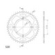 Supersprox Rear Sprocket Alu RAL-720:46 Black