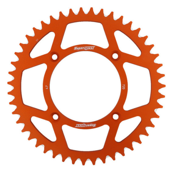 Supersprox Rear Sprocket Alu RAL-720:47 Orange