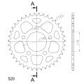 Supersprox Rear Sprocket Alu RAL-728:39 Black