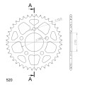 Supersprox Rear Sprocket Alu RAL-728:40 Black