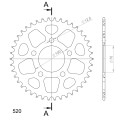 Supersprox Rear Sprocket Alu RAL-728:42 Black