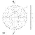 Supersprox Rear Sprocket Alu RAL-728:43 Black