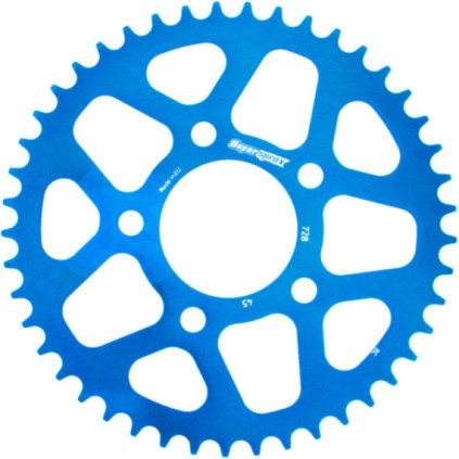 Supersprox Rear Sprocket Alu RAL-728:43 Blue