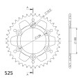 Supersprox Rear Sprocket Alu RAL-745:40 Black