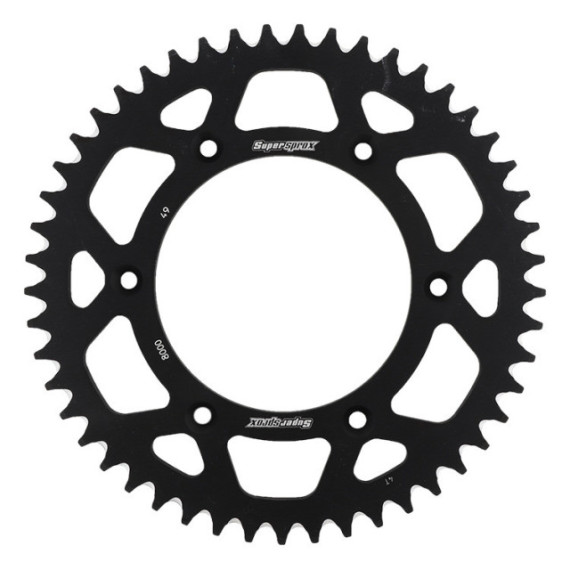 Supersprox Rear Sprocket Alu RAL-8000:49 Black