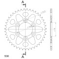 Supersprox Rear Sprocket Alu RAL-816:42 Black