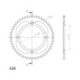 Supersprox Rear Sprocket Alu RAL-898:49 Silver