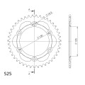 Supersprox Rear Sprocket Alu RAL-899:43 Black