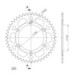 Supersprox Rear Sprocket Alu RAL-990:47 Gold