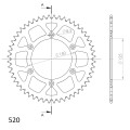 Supersprox Rear Sprocket Alu RAL-990:49 Silver