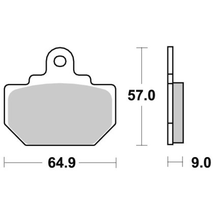 Sbs Brakepads Ceramic rear