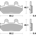 Sbs Brakepads Sintered rear (23-182MS)