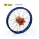 Haan wheel KX 250 / KXF 450 03-14 19-2,15 ORANGE HUB/BLUE RIM