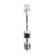 Wall-mounting white combined lightpole 100 cm