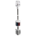 Wall-mounting white combined lightpole 100 cm