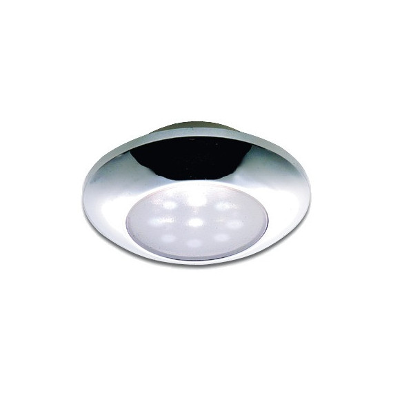 Osculati watertight chromed ceiling light, white LED light