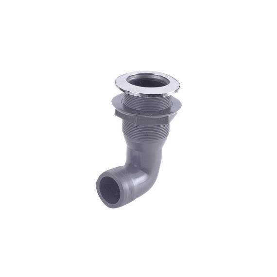 "Nylon skin fitting 3/4"" 20mm w/SS head 90° adaptor"