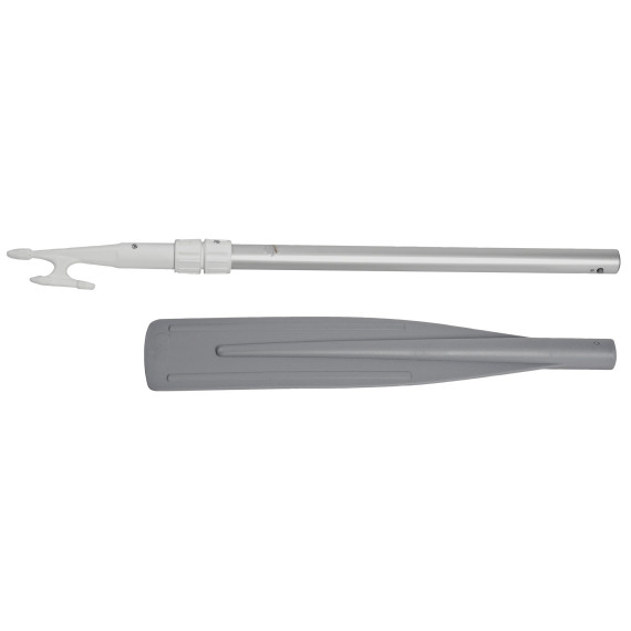 Demountable telescopic oar w/boat hook