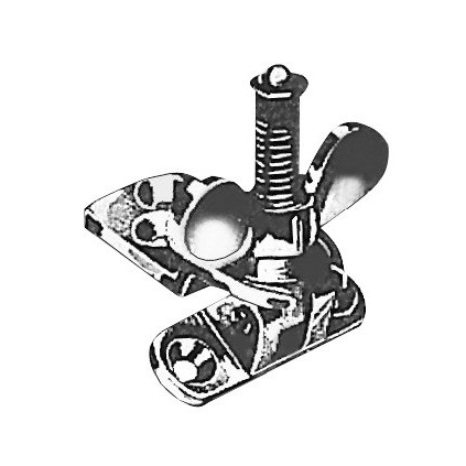 Chromed brass wing nut