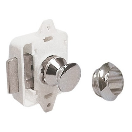 Pushbutton spring lock