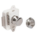 Pushbutton spring lock