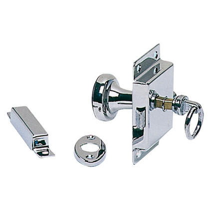Toilet lock,chr.brass 95x57mm