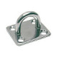 Osculati SS rectangular plate w/ring 8 mm