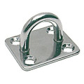 Osculati SS rectangular plate w/ring 8 mm