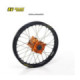 Haan wheel SX65 16- REAR 12-1,60 BLACK RIM/ORANGE HUB