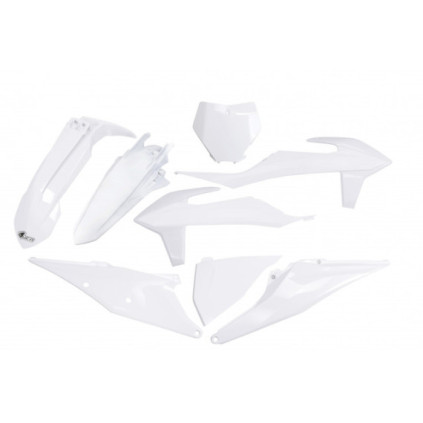 UFO Plastic kit 5-parts KTM SX/SXF125-450 19- White 047