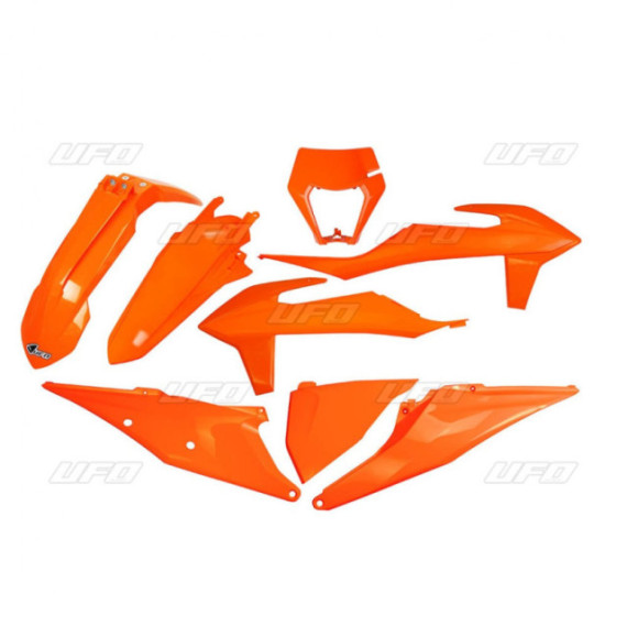 UFO Plastic kit 6-parts Orange 127  KTM EXC/EXC-F 125-500 20-