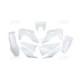 UFO Plastic kit 4-parts HVA TE/FE 125-501 2020-  White 041