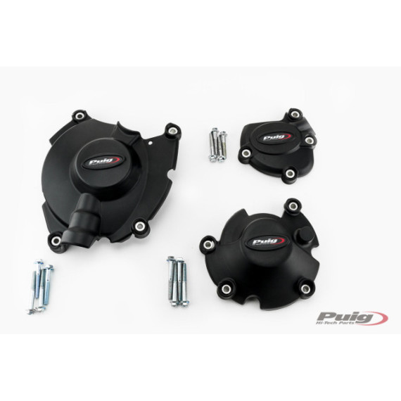 Puig Kit 3 Caps Engine Cover Yamaha Mt-10 16'- C/Black