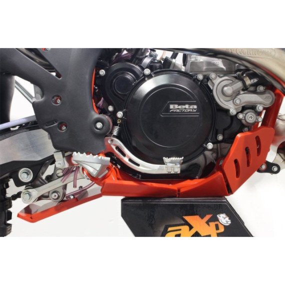 AXP Xtrem HDPE Skid Plate Red   Beta 250RR-300RR 18-19