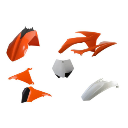 Polisport complete kit KTM SX (11) orange/white OEM color (1)