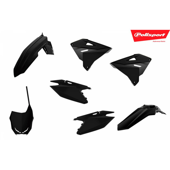 Polisport kit Suzuki restyling RM125/250(01-08) RMZ 18 style Black (1)